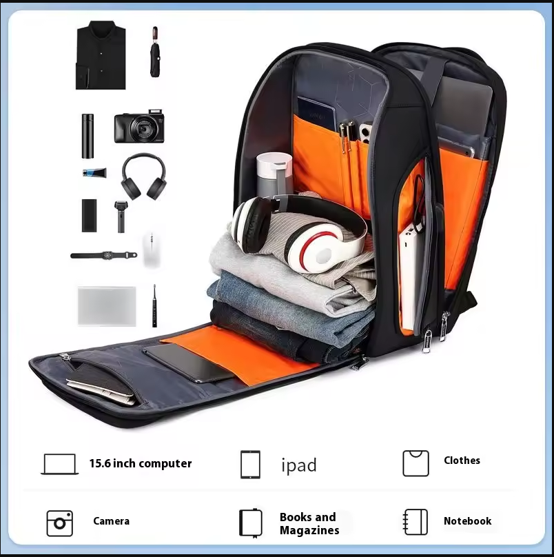 Sac à dos de travail et de voyage de 35 L – Compartiment PC 15,6" – Port USB – Serrure antivol